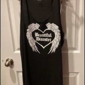 Brand New Beautiful Disaster Tank Top 3x